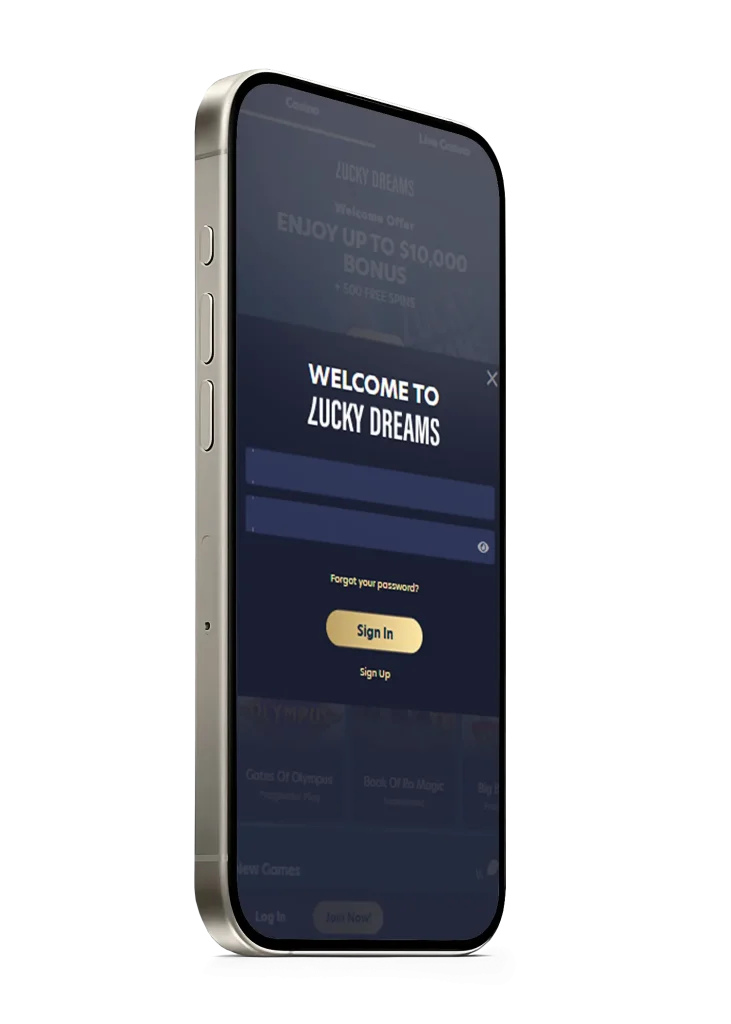 Lucky Dreams Mobile Site vs. Mobile App